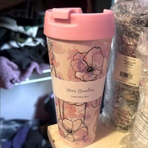NWT Vera Bradley Coffee Cup